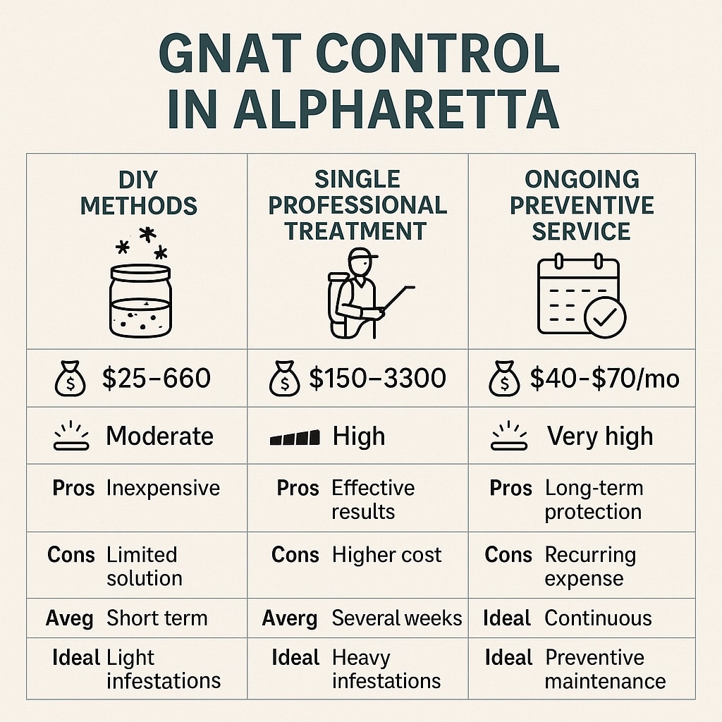 Gnat control cost in Alpharetta