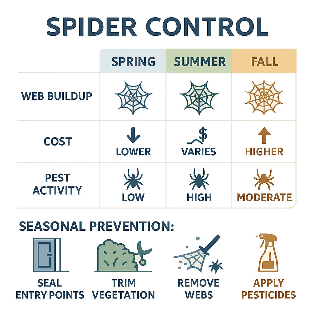 Best Time for Spider Control in Suwanee