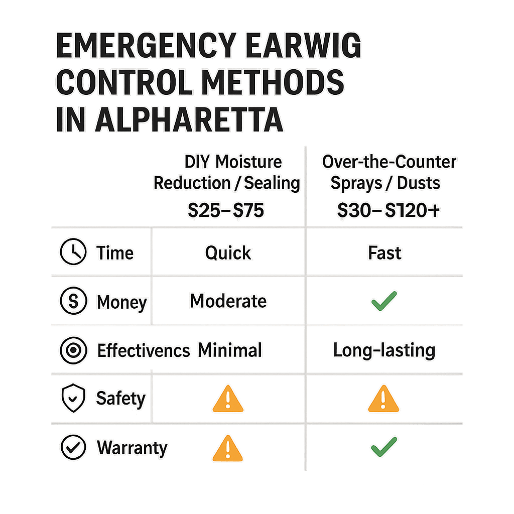 Price of Emergency Earwig Control Alpharetta GA