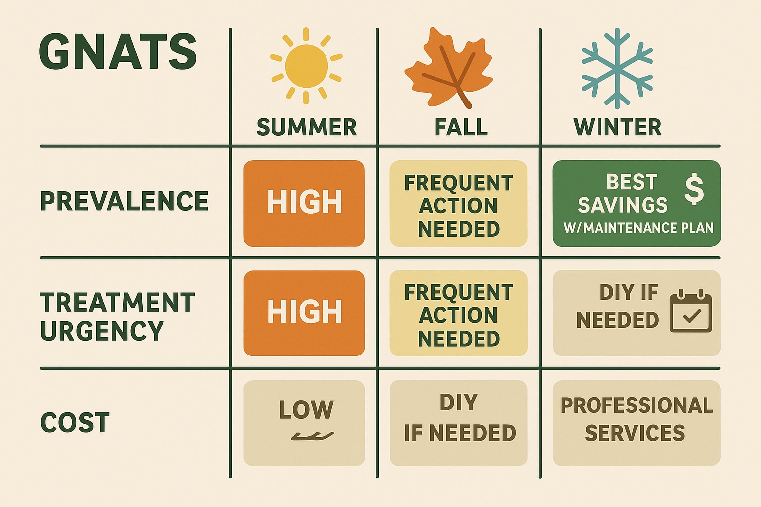 Best Times to Tackle Gnats in Peachtree City