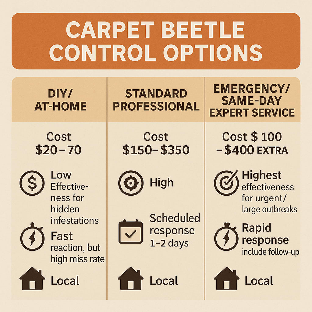 Cost of Carpet Beetle Control Roswell, Georgia
