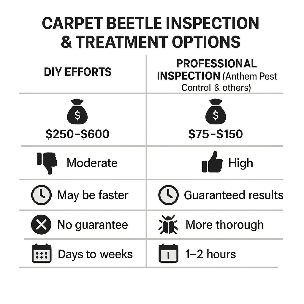 Cost of carpet beetle inspection Sandy Springs GA