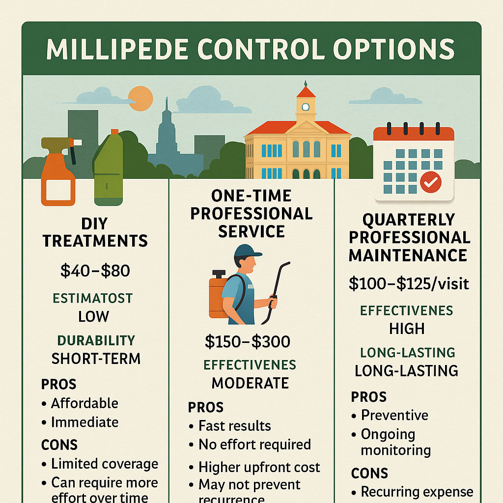 Millipede control cost Decatur, GA