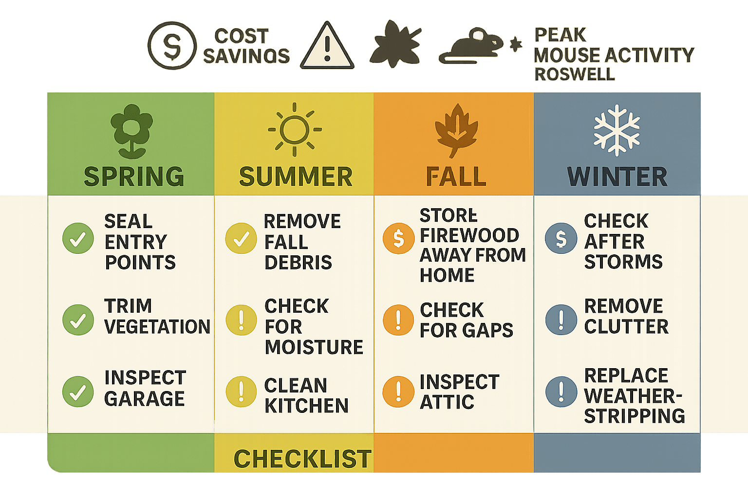 Best Time for Mouse Inspections and Treatment in Roswell