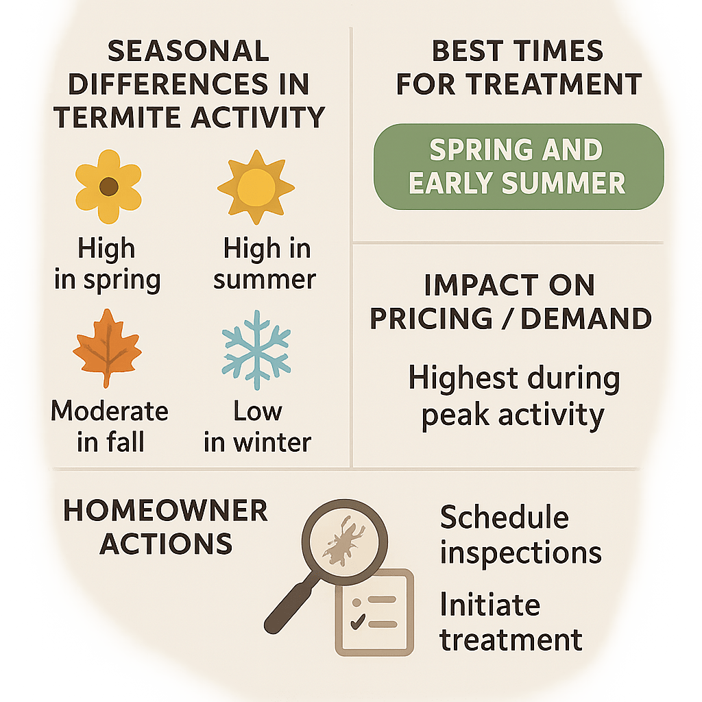 Seasonal differences in Termite activity