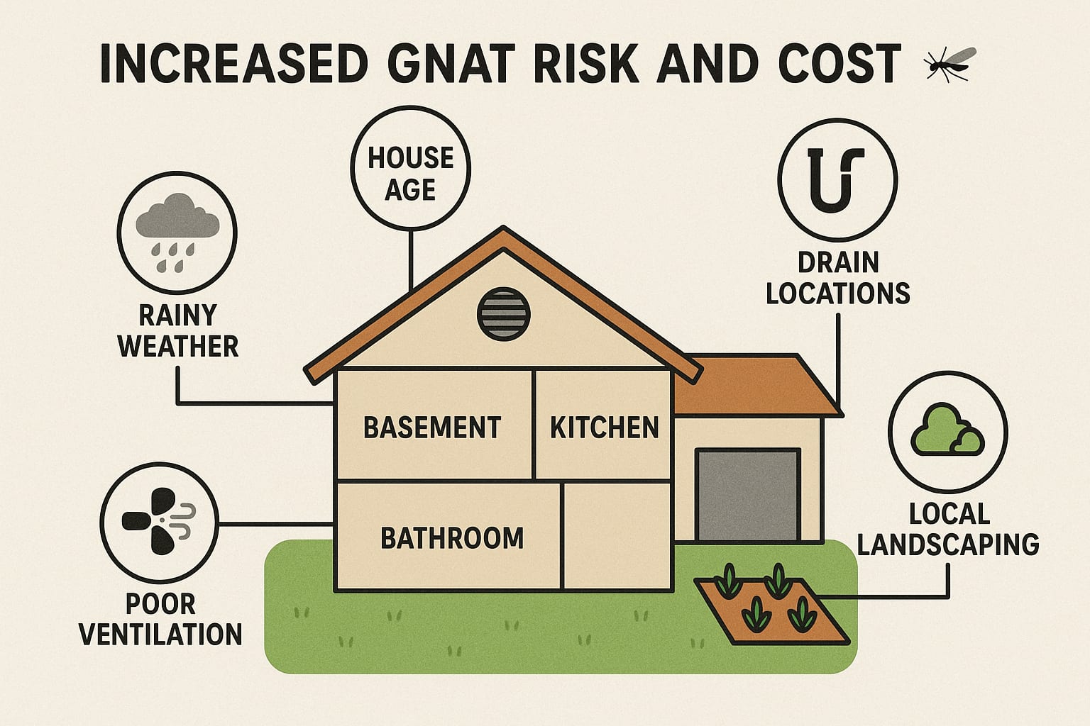 Increased gnat risk and cost in Milton