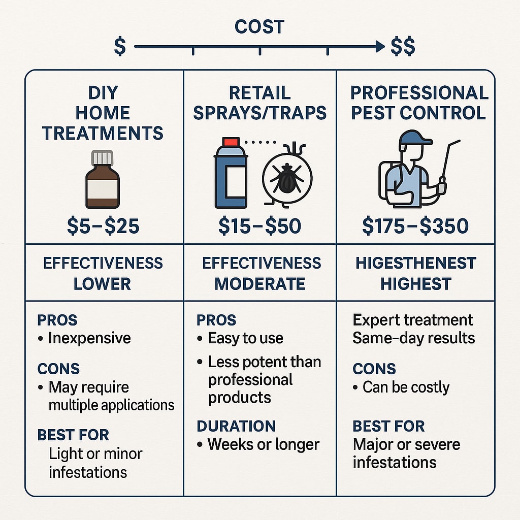 Diy home treatments, Retail Sprays/Traps, Professional Pest Control in Milton
