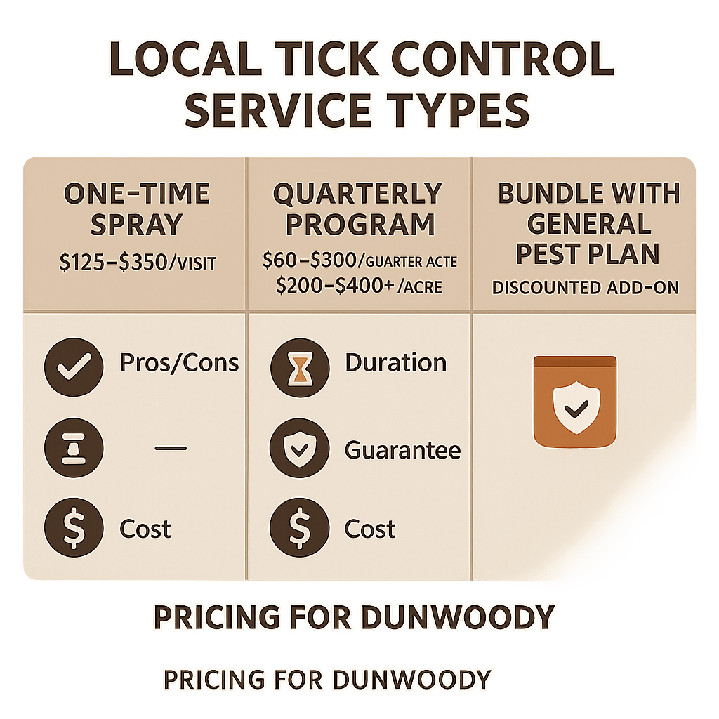 Cost of tick control Dunwoody GA