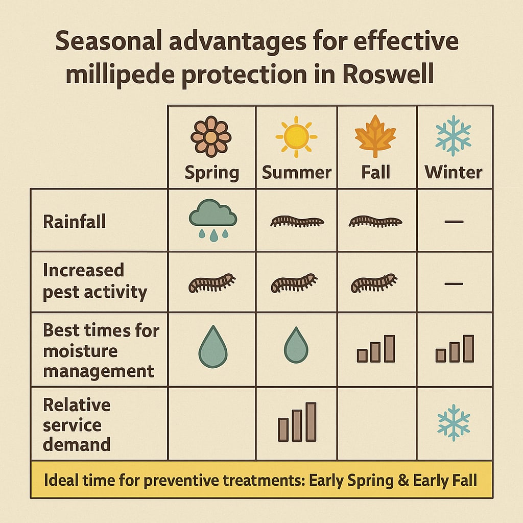 Seasonal advantages for top rated Millipede Control in Roswell