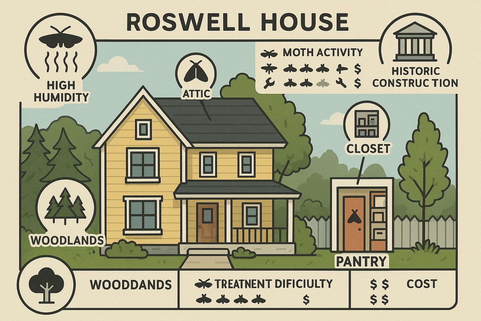 Simple Steps Roswell Locals Can Take to Keep Moths Out