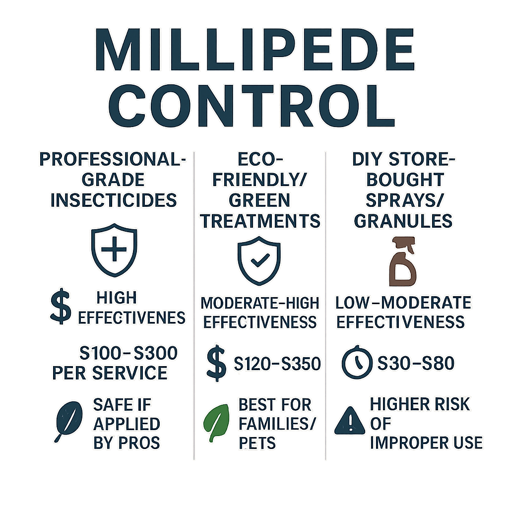 Millipede control Milton GA basement