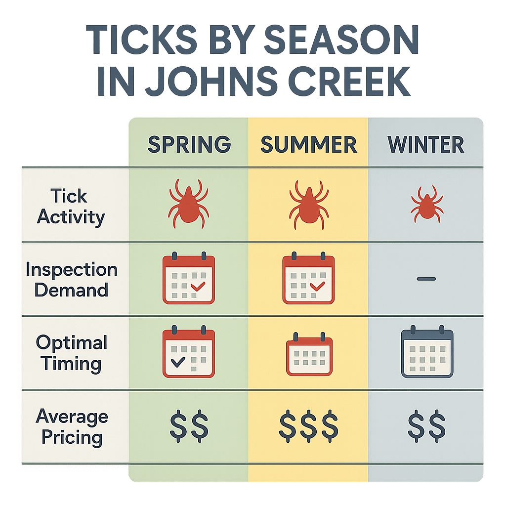 Best Time for Tick Inspections in Johns Creek
