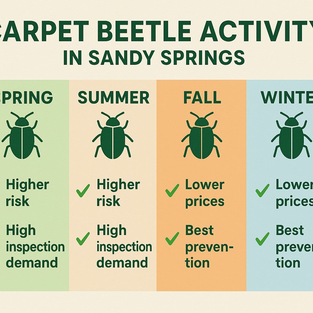 Choosing the Right Time for Carpet Beetle Inspections in Sandy Springs