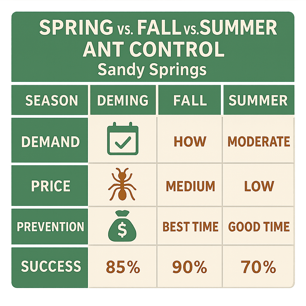 Smartest Time for Ant Control in Sandy Springs