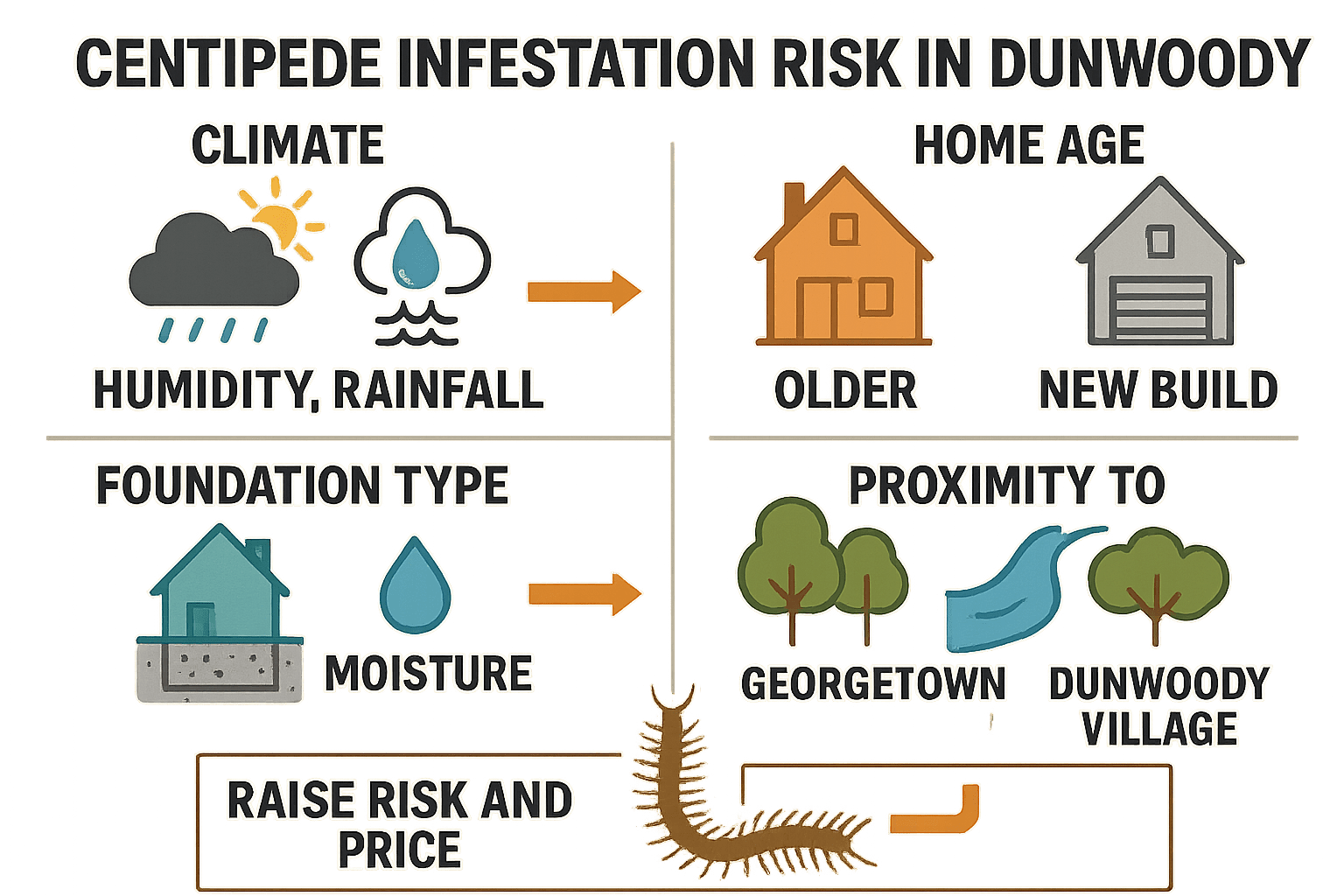 Keep Centipedes Out of Your Dunwoody Home
