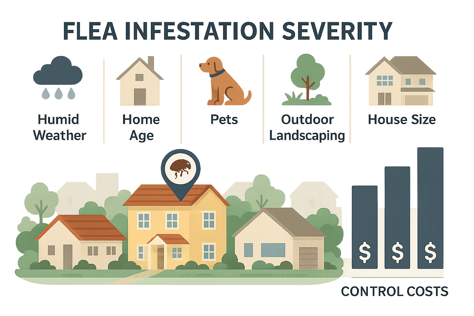 Flea infestation severity in Alpharetta