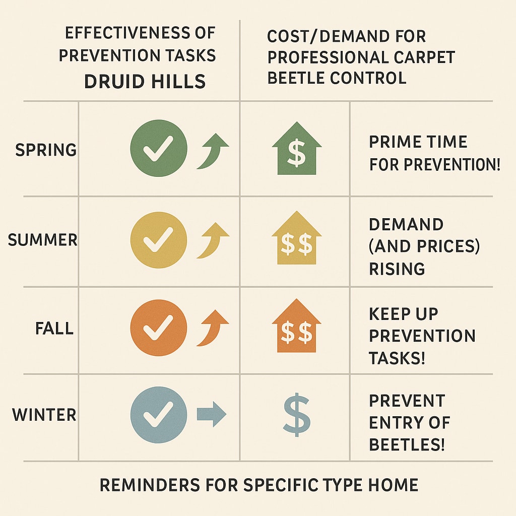 Right Time to Schedule Carpet Beetle Service