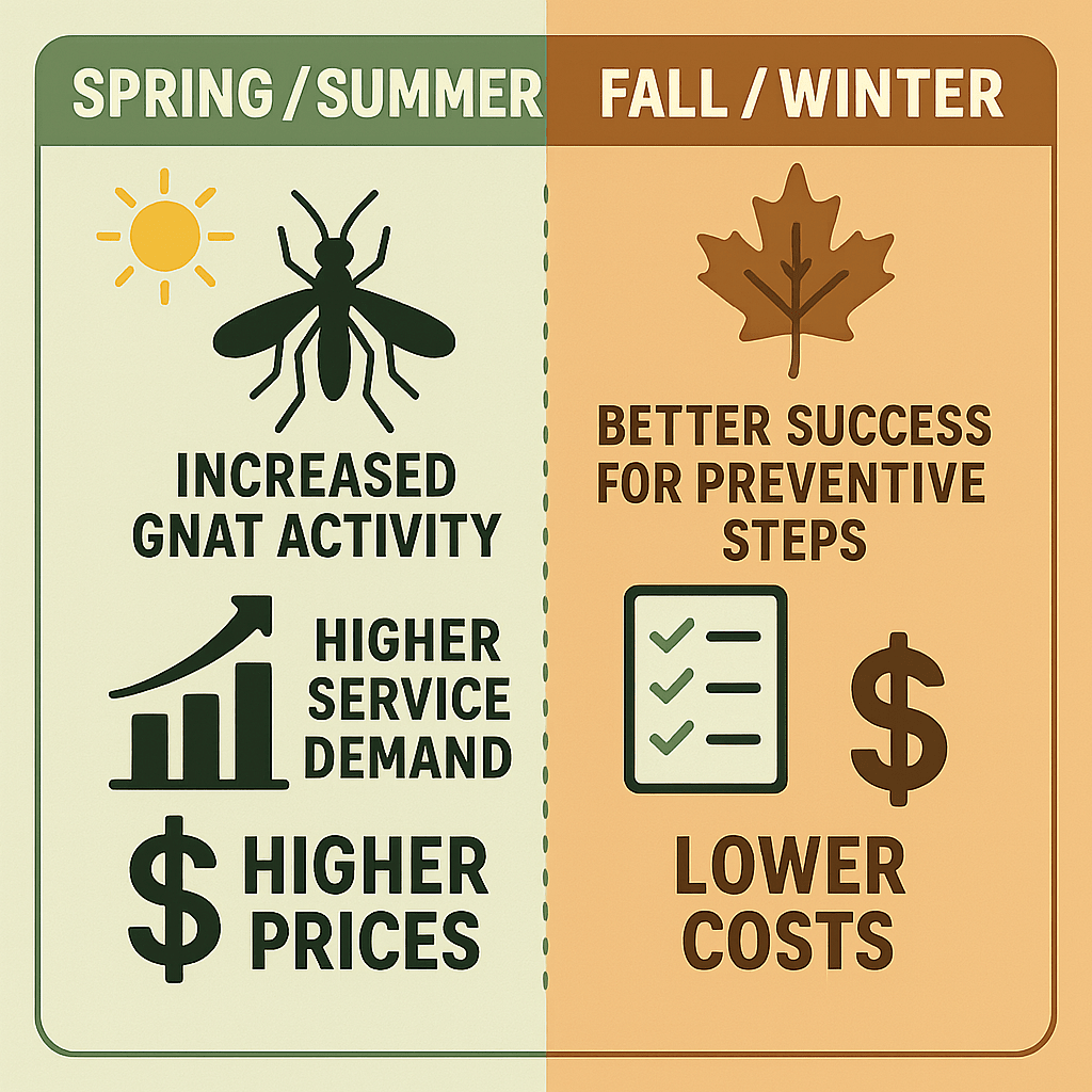 Increased gnat activity