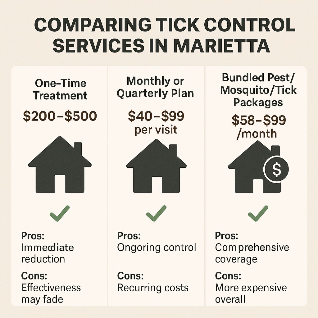Tick control cost Marietta, Georgia