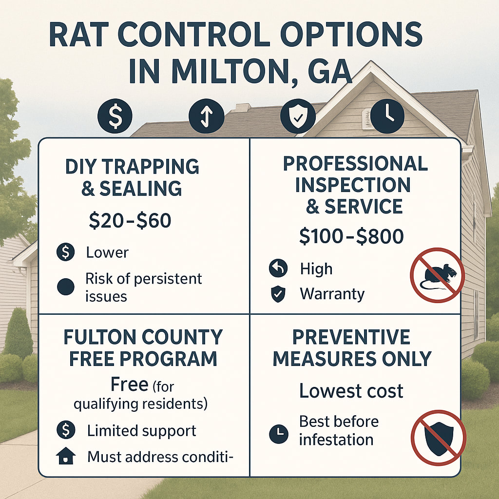Price Tag for Rat Control in Milton GA