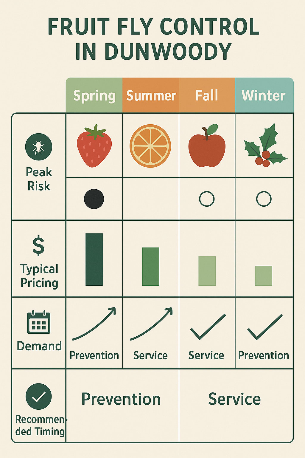 When to Take Action Against Fruit Flies in Dunwoody