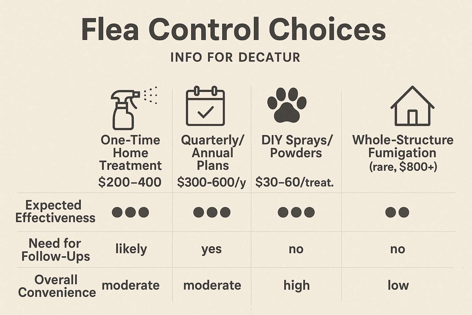 flea control cost Decatur