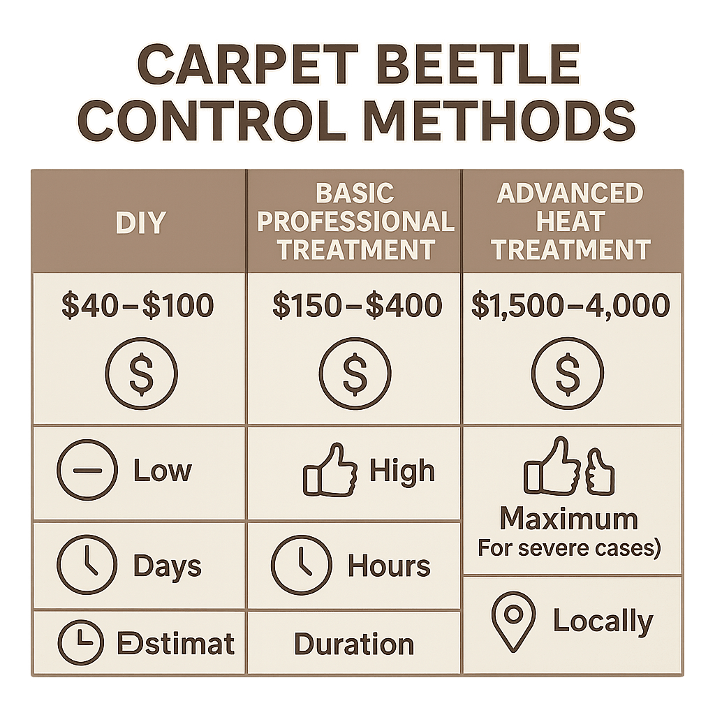Cost of carpet beetle control Alpharetta GA
