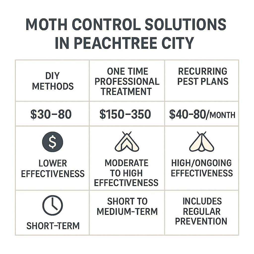 Cost of Moth Control Peachtree City GA
