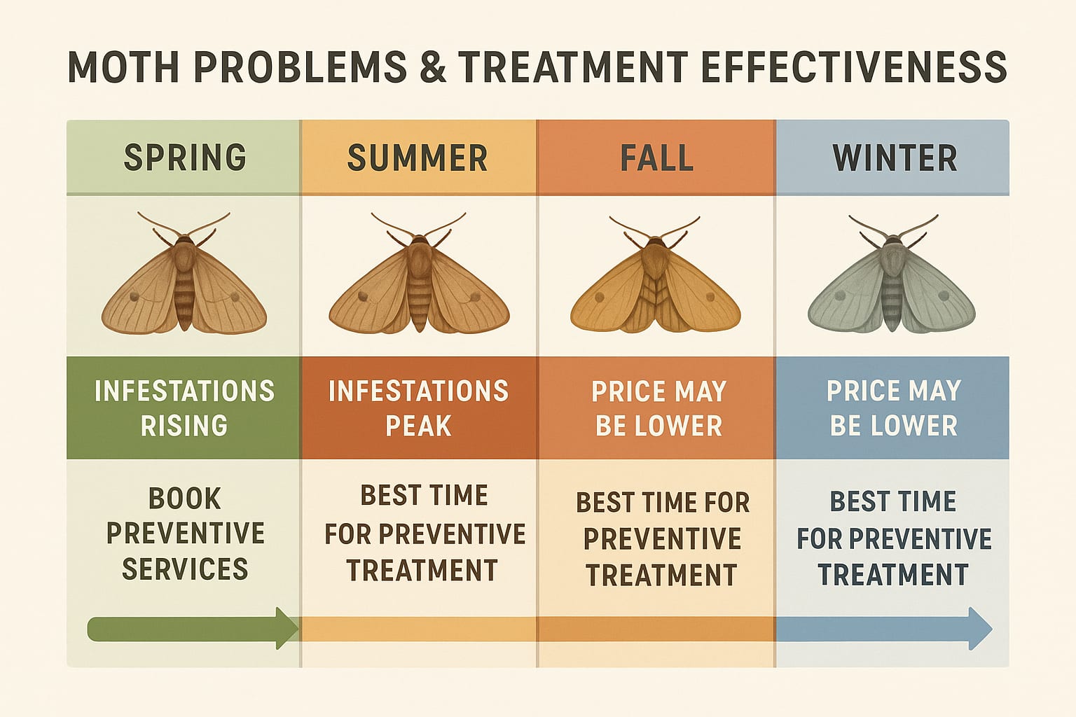 Best Time for Moth Control in Peachtree City