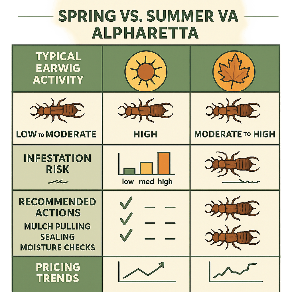 When Earwigs Show Up in Alpharetta—and Why Timing Matters