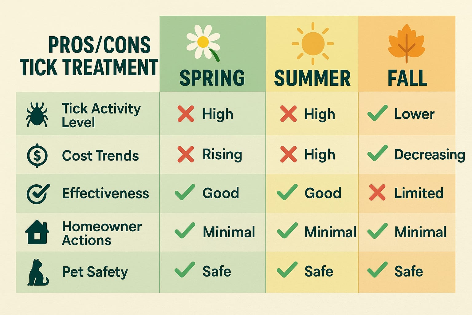 Pros/Cons Tick Treatment