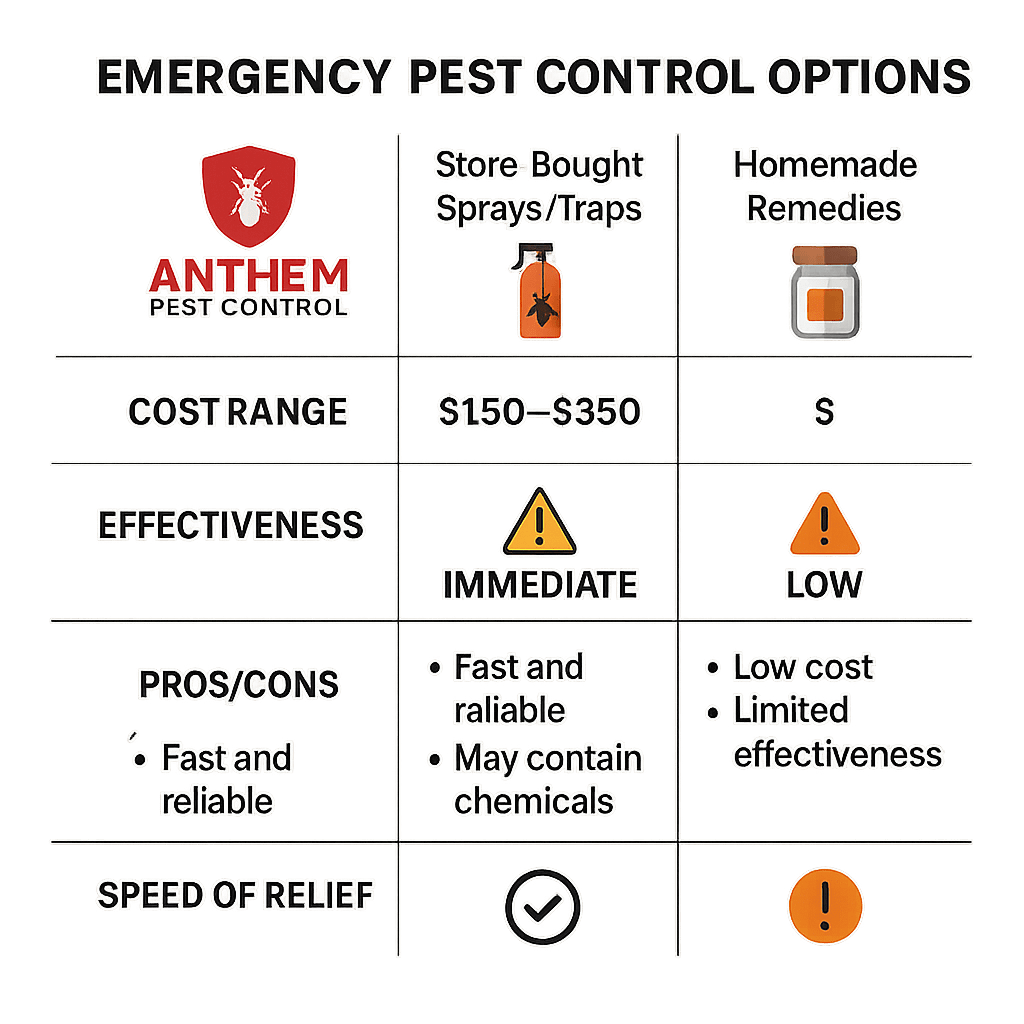 Emergency pest control options in Johns Creek, Georgia