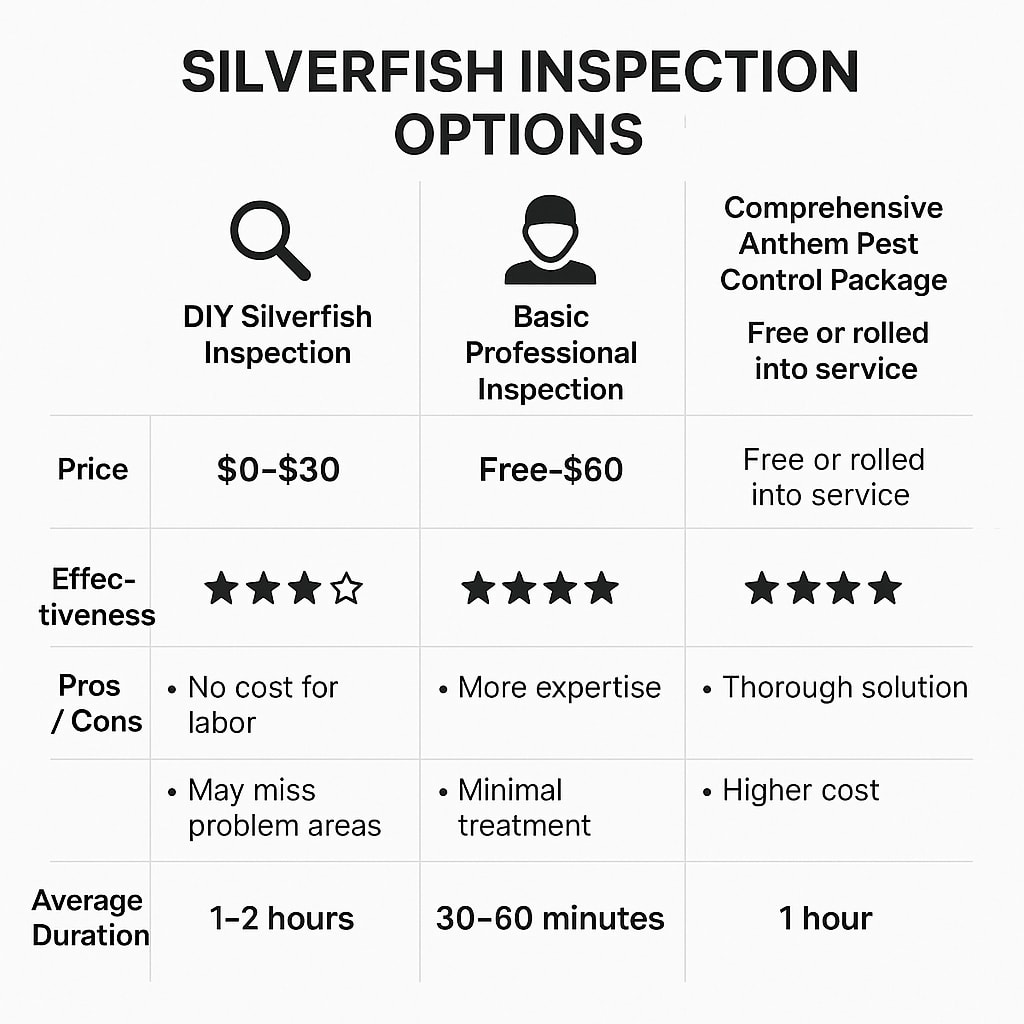 Cost of silverfish inspection Alpharetta GA