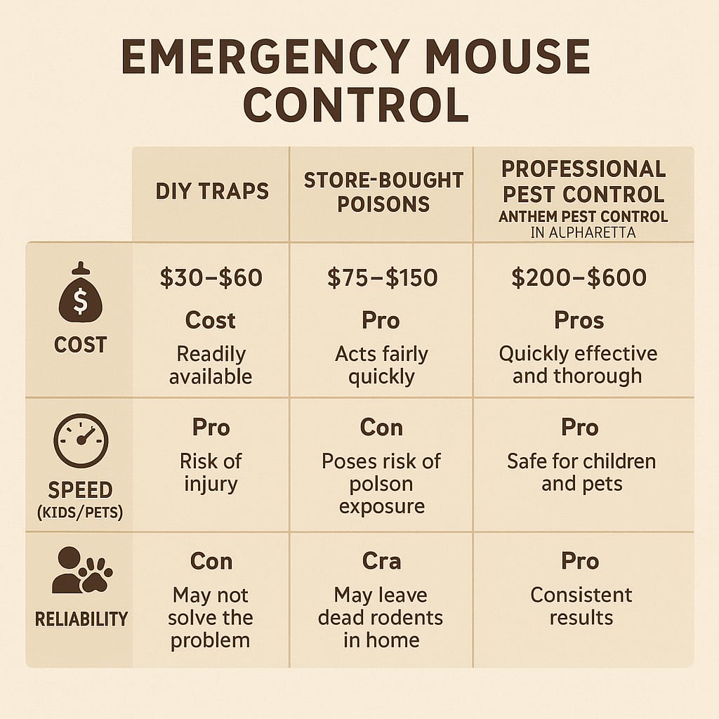 Cost of Emergency Mouse Control Alpharetta GA