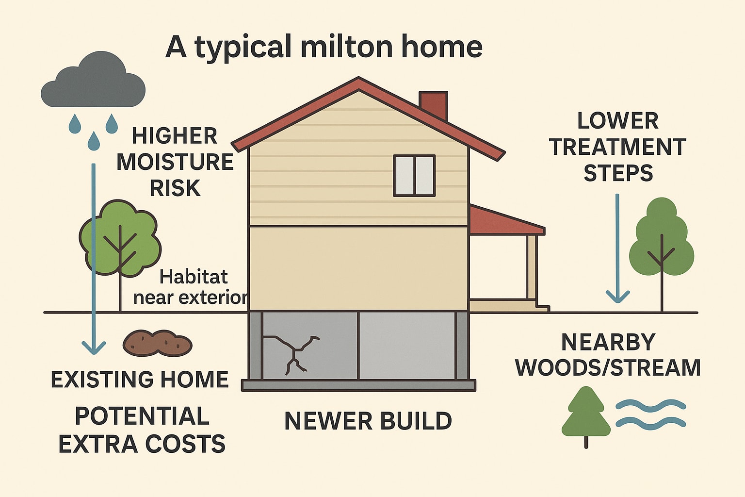 Millipede control Milton GA basement