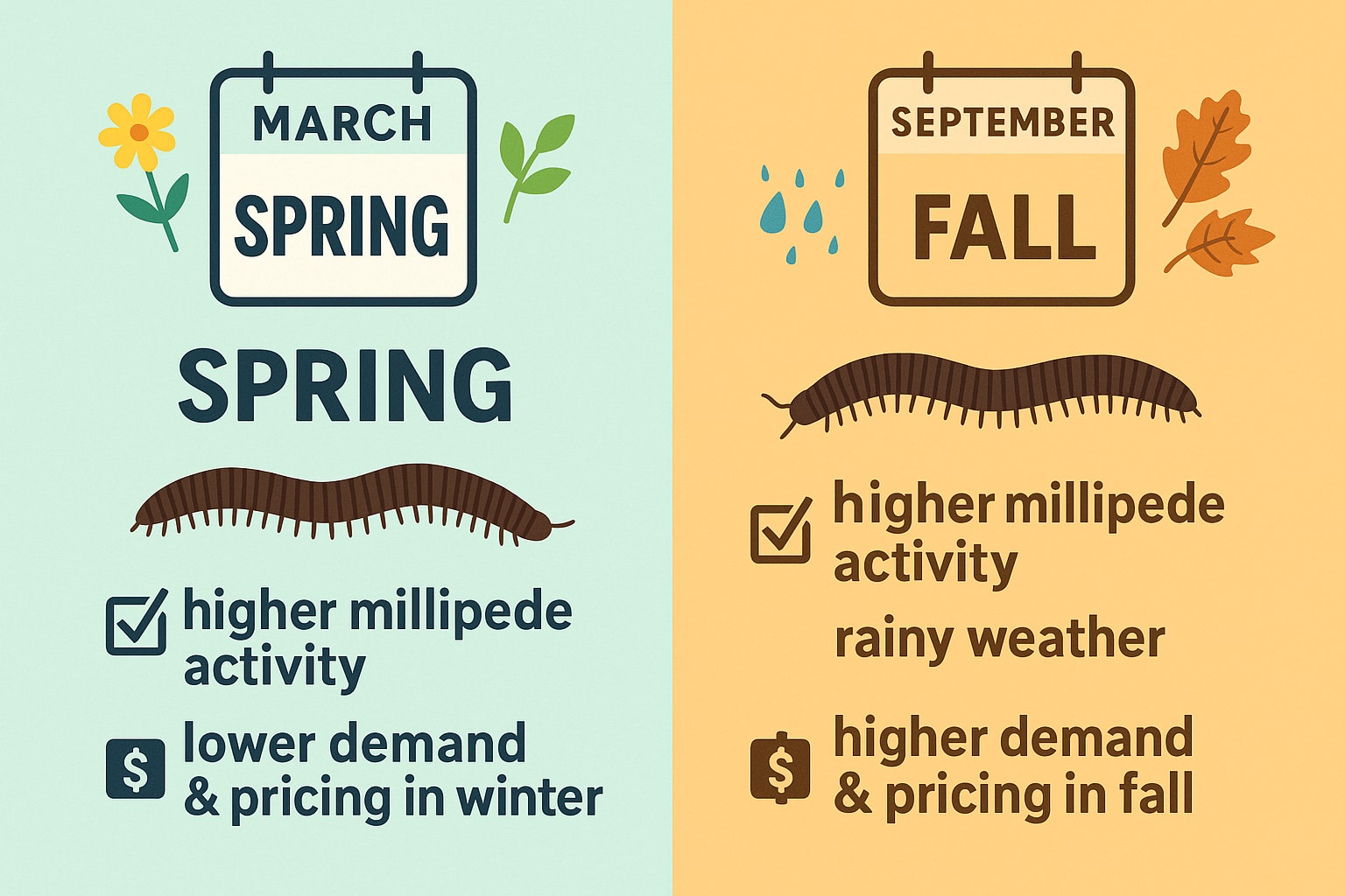 The Right Time for Millipede Treatments in Smyrna