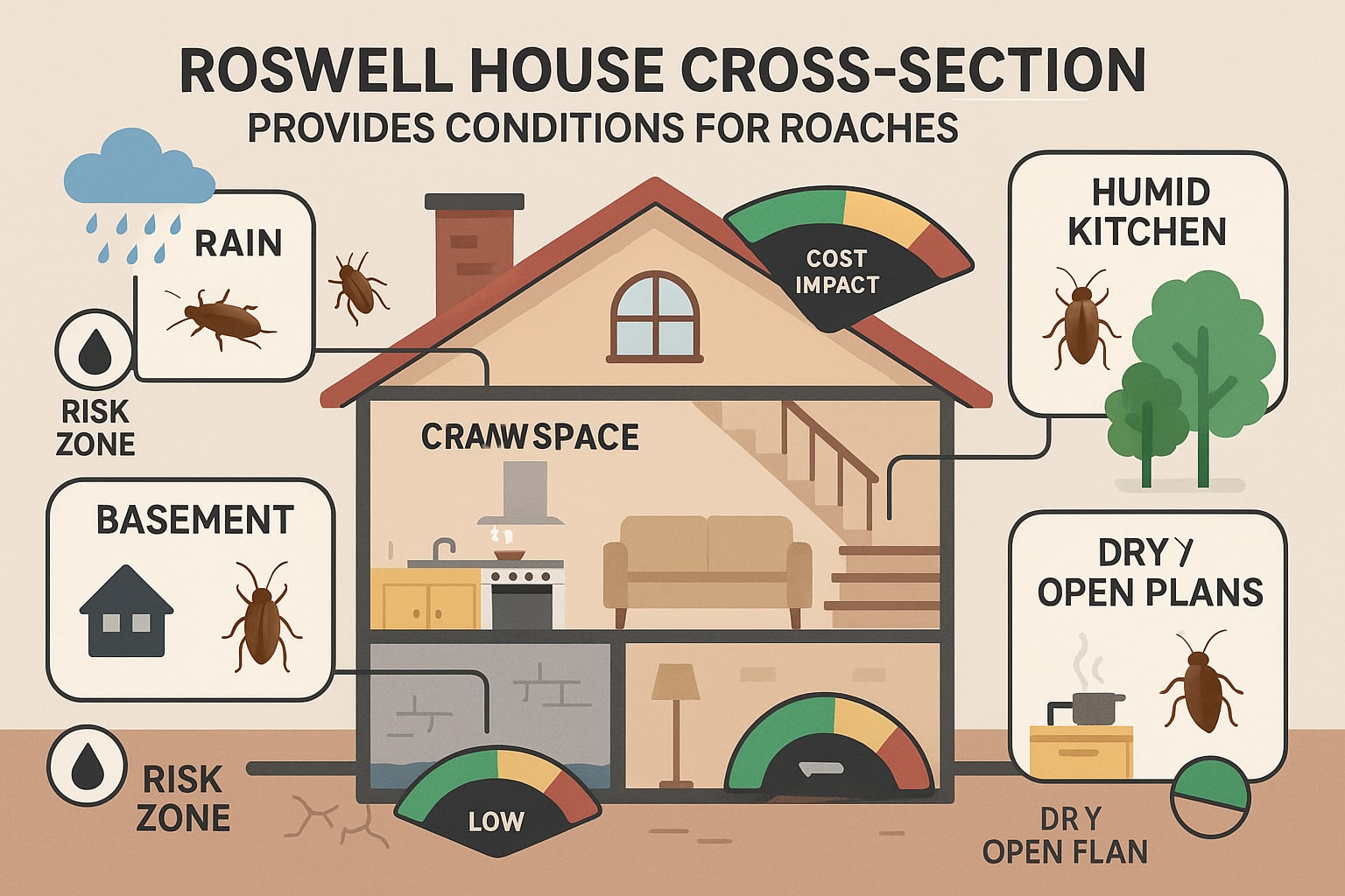 Simple Steps to Keep Cockroaches Out of Your Roswell Home