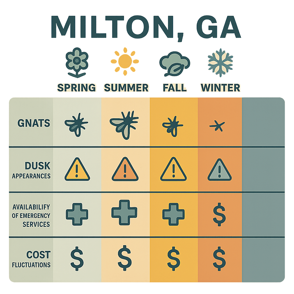 Gnats, Dusk Appearances in Milton
