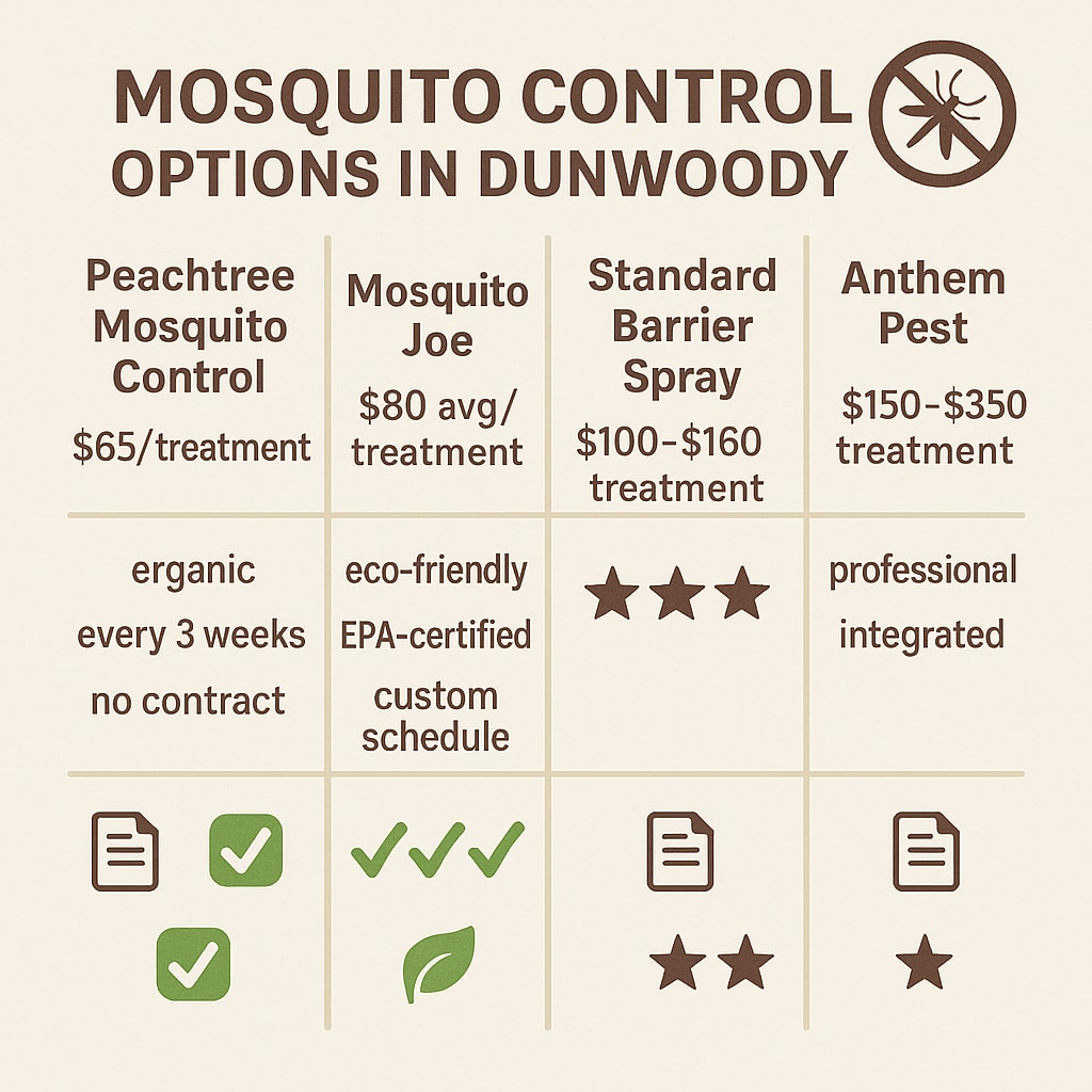 Price of mosquito control cost Dunwoody