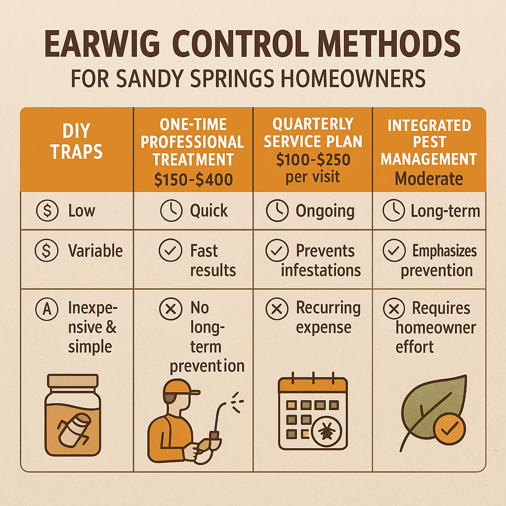 Earwig Control Cost Sandy Springs