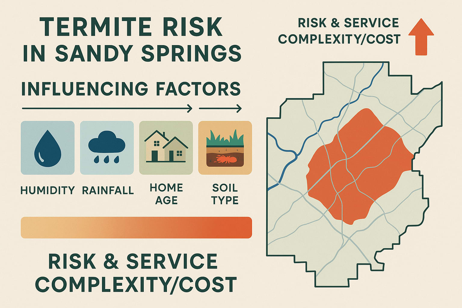 Termite risk in sandy springs