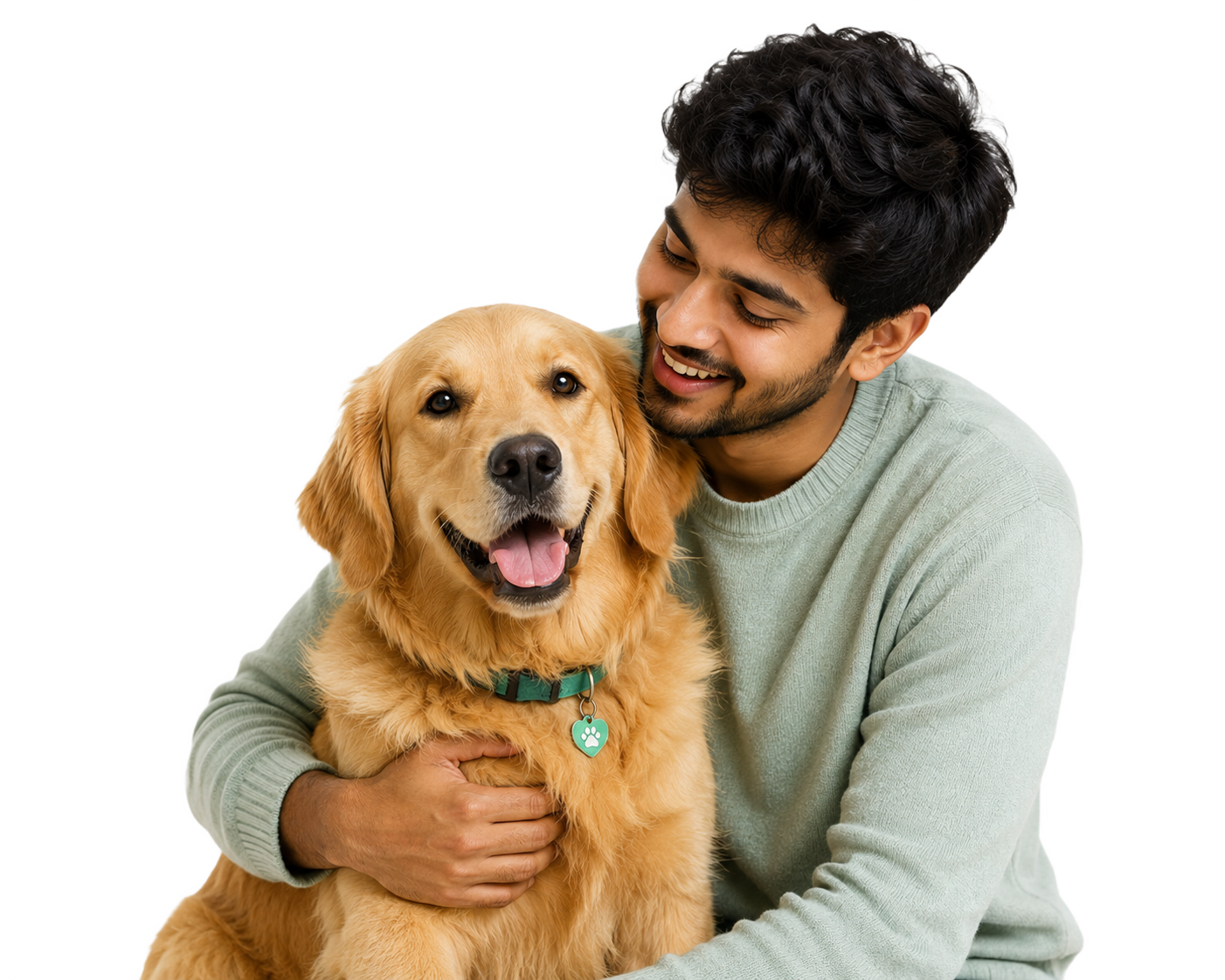 Happy Pet Owner