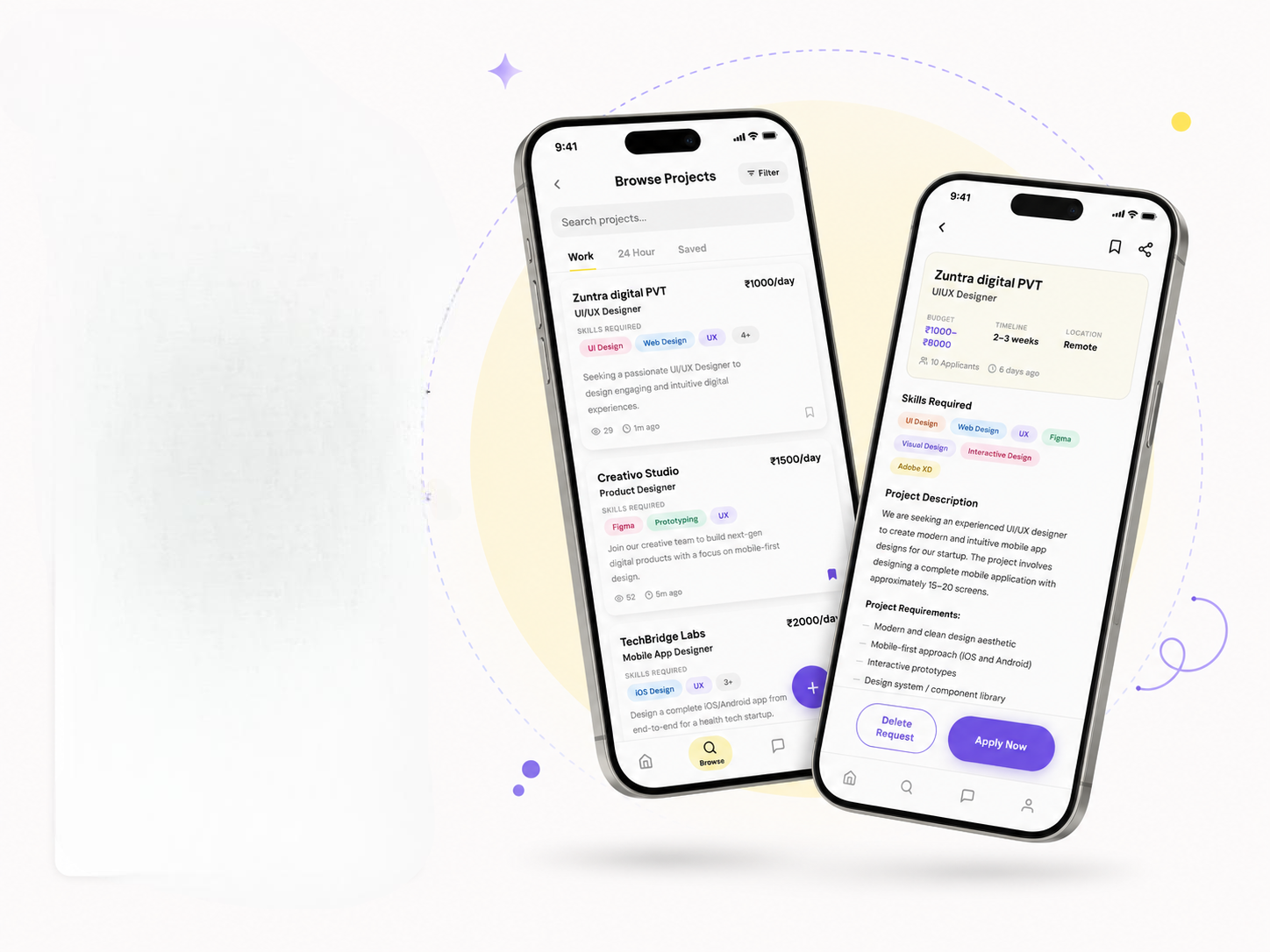 Huzzler Archetype & Brand Soulmate Mobile App UI