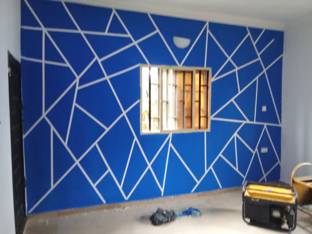 Geometric painting at Ibesikpo