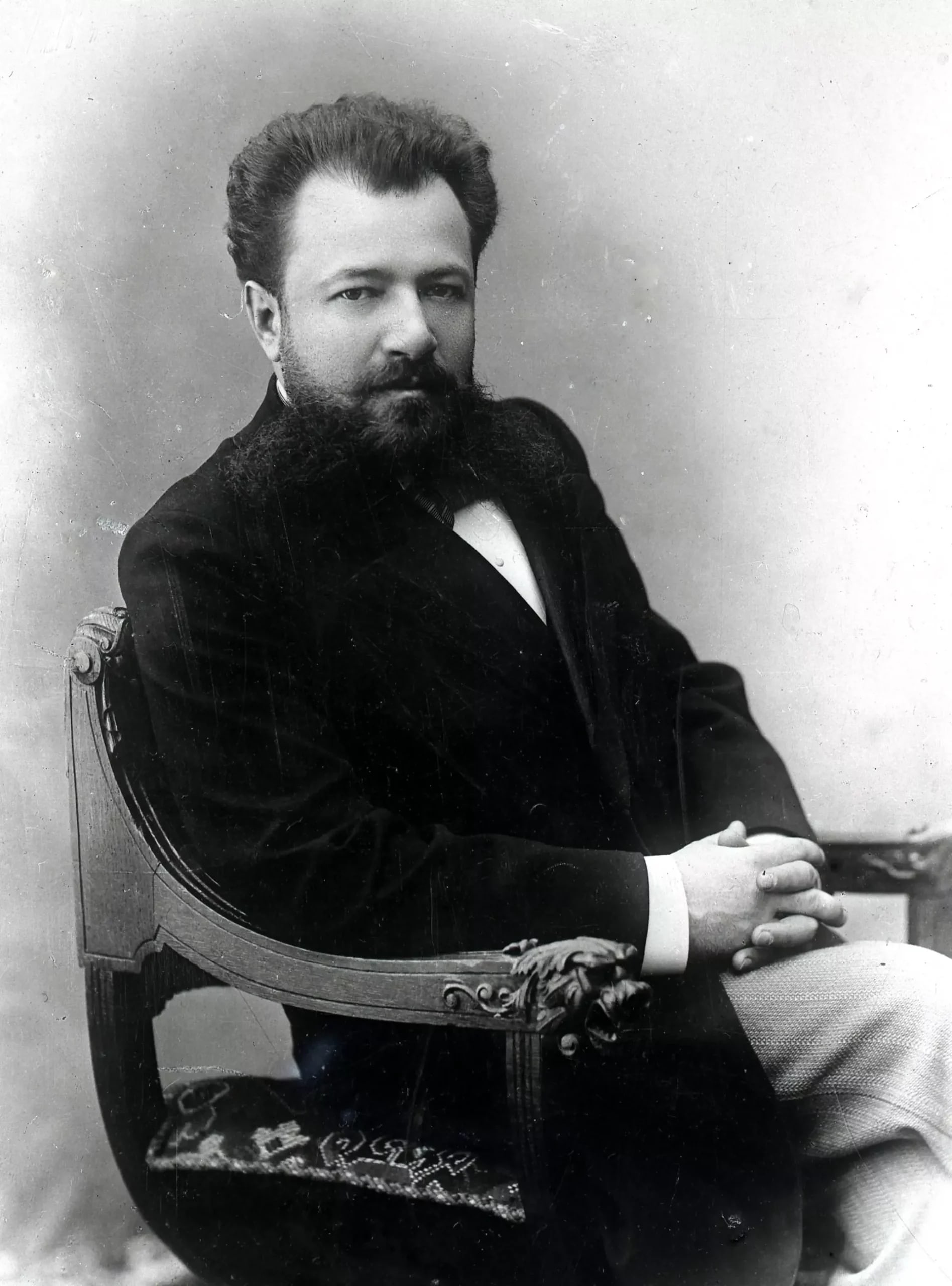чёрно белое фото Владимира Немирович-Данченко. 1897 год 