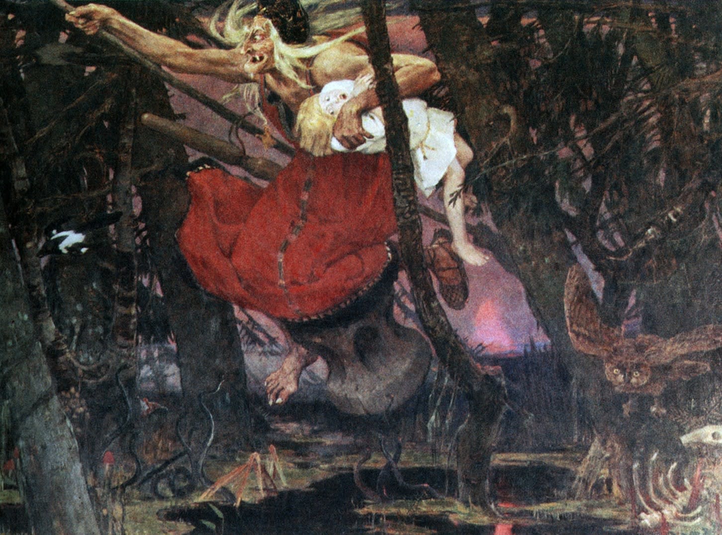 рисунок с Бабой Ягой