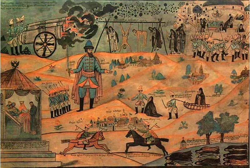 рисунок как Воевода Мещеринов подавляет восстание