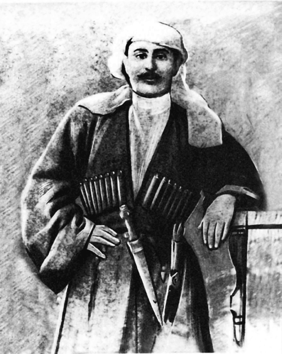 Мемед Абашидзе в кавказском наряде