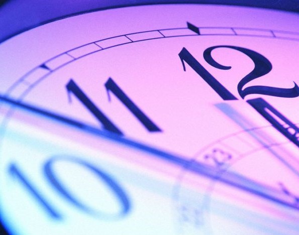 близкий вид на часы