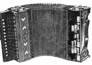 чёрно белый рисунок гармошки
